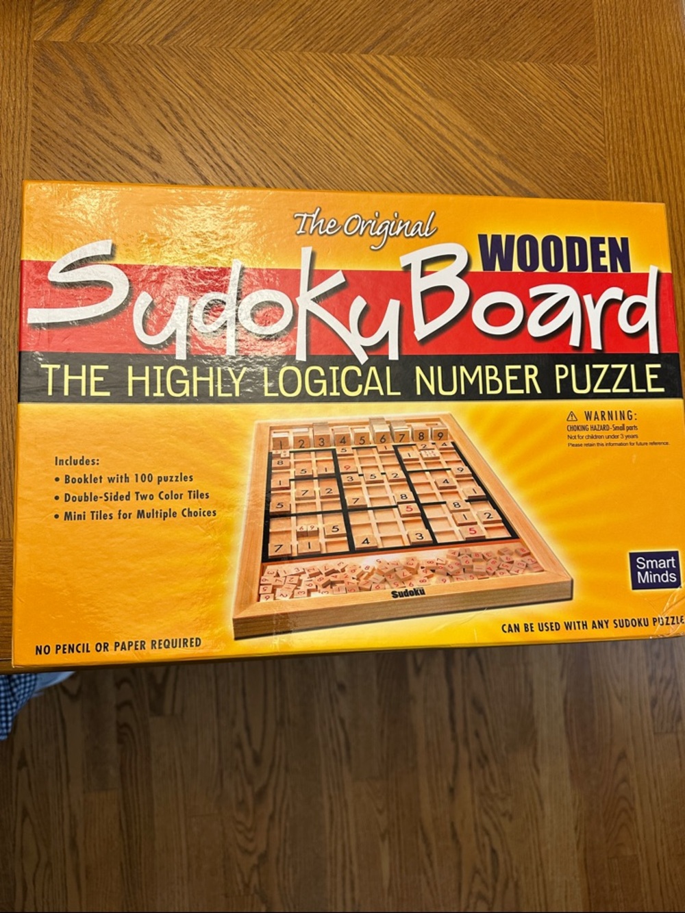 The Original Sudoku Wooden Board - Yellow/Red